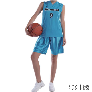 Vネック バスケットシャツ