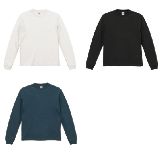 オーガニックコットン ロングスリーブ Tシャツ (2.1インチリブ)