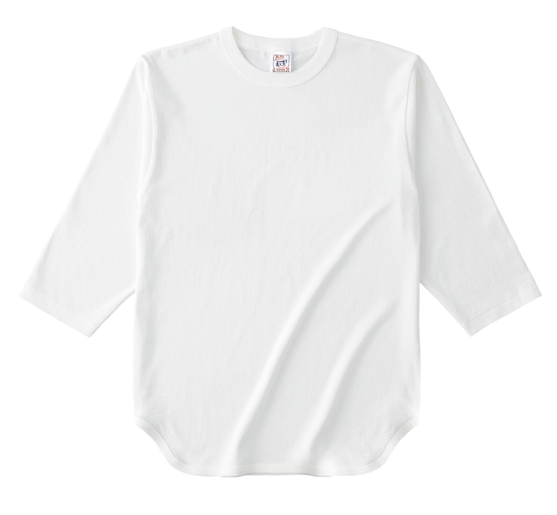 オープンエンド 3/4スリーブ ベースボールTシャツ