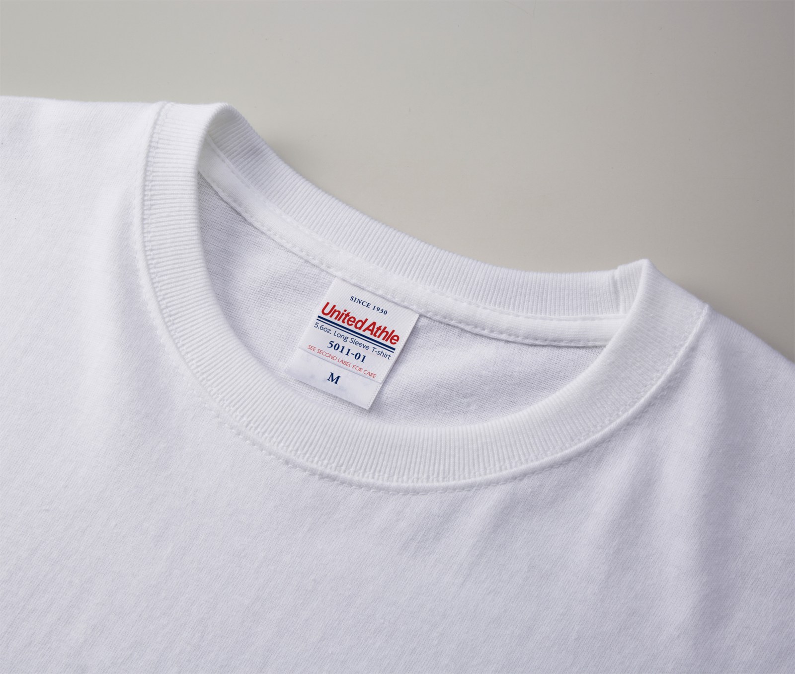 リブ付きロングＴシャツ