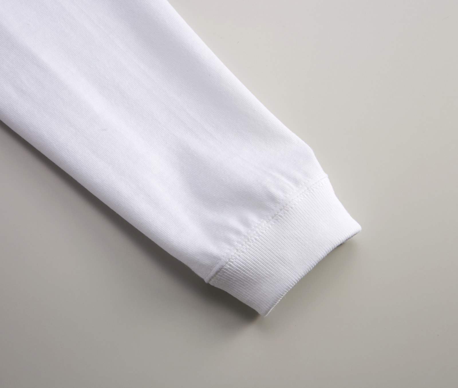リブ付きロングＴシャツ