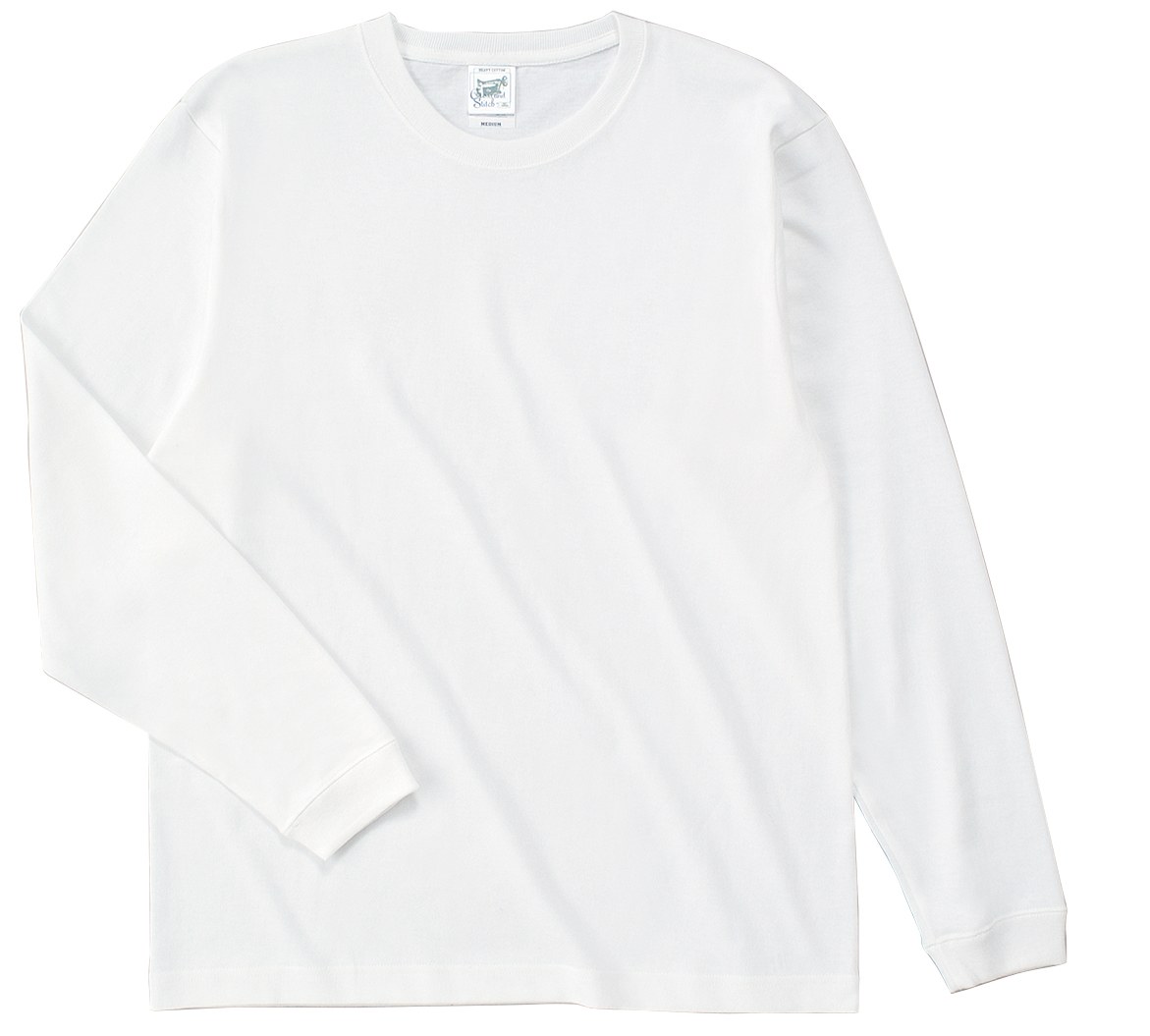 オープンエンドマックスウェイトロングスリーブTシャツ(リブ有り)